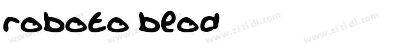 roboto blod字体转换